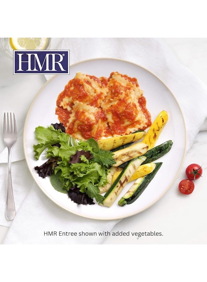 HMR Cheese and Basil Ravioli Entrée | Pre-packaged Lunch or Dinner | Ready to Eat | Vegetarian | 10g of Protein | Low Calorie Food | 8oz Serving per Meal | Pack of 6 - Image 4